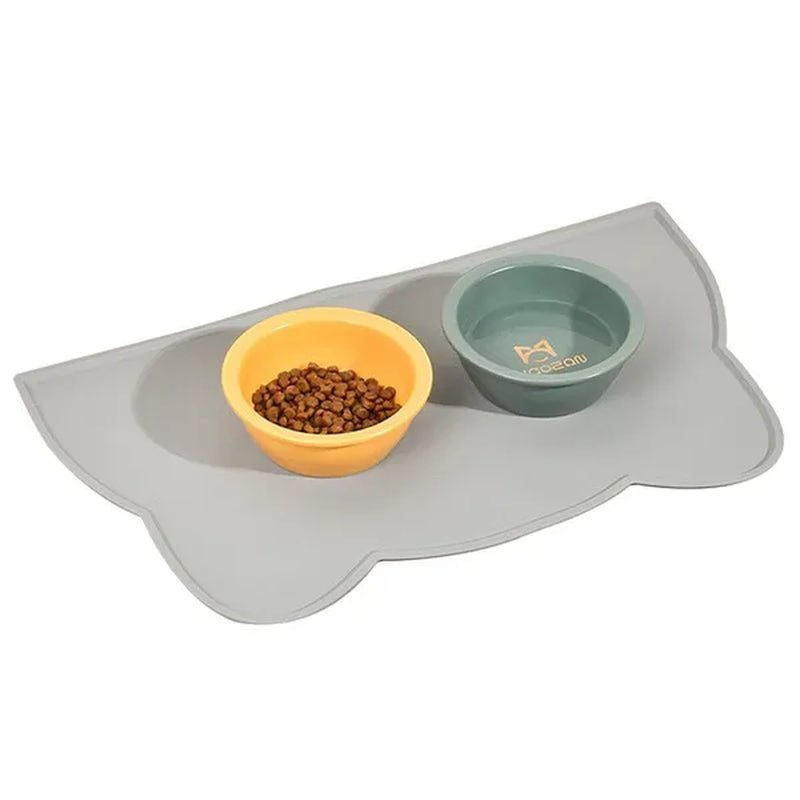 Silicone Pet Mats Food Mat Portable Waterproof Feeding Mat Drinking Bowl Pad for Cats Dogs Pet Accessories