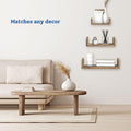 Modern Wooden Wall Shelves for Stylish Home Organization - Set of 3