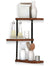 Floating Corner Shelf - Wood Wall Mounted Display Storage for Home Decor