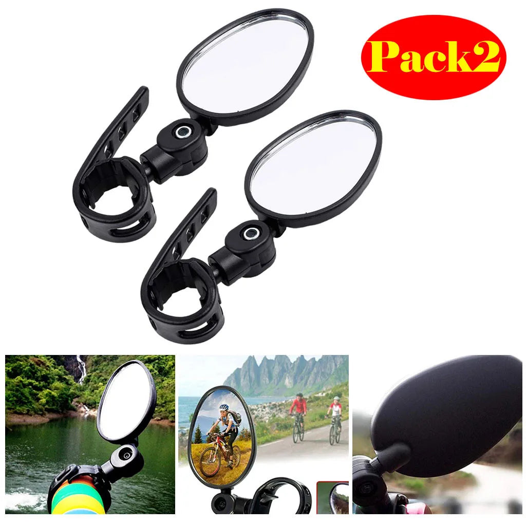 2022 New Arrival 2Pcs Bicycle Accessories Mirrors Adjustable Handlebar Rear View Mirrors for Road Bike Bike Accessories #A20