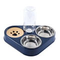 High Quality 500ML Pet Feeder Bowl with Dog Water Bottle Automatic Drinking Pet Bowl Cat Food Bowl Pet Stainless Steel Double 3 Bowl