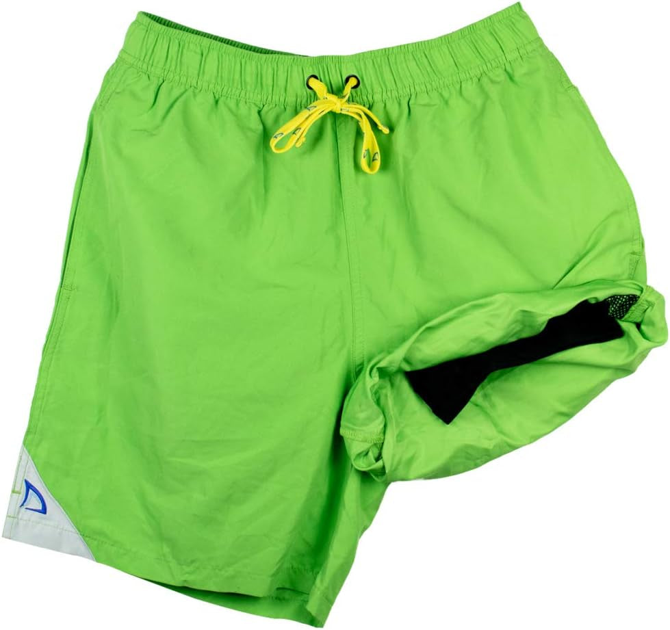 Boys' Quick Dry Swim Trunks with Boxer Brief Liner