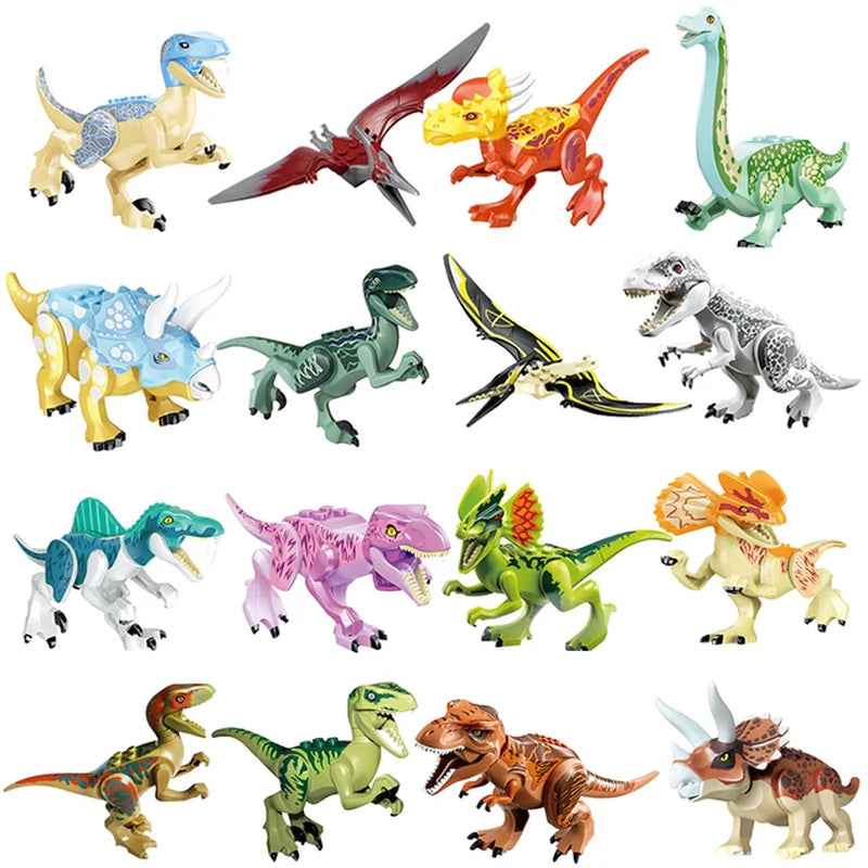 Jurassic World 2 Building Blocks Dinosaurs Figures Bricks Tyrannosaurus Indominus I-Rex Assemble Kids Toys Christmas