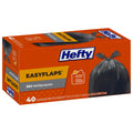 Hefty Easy Flaps Multipurpose Large Trash Bags, 30 Gallon, 40 Count