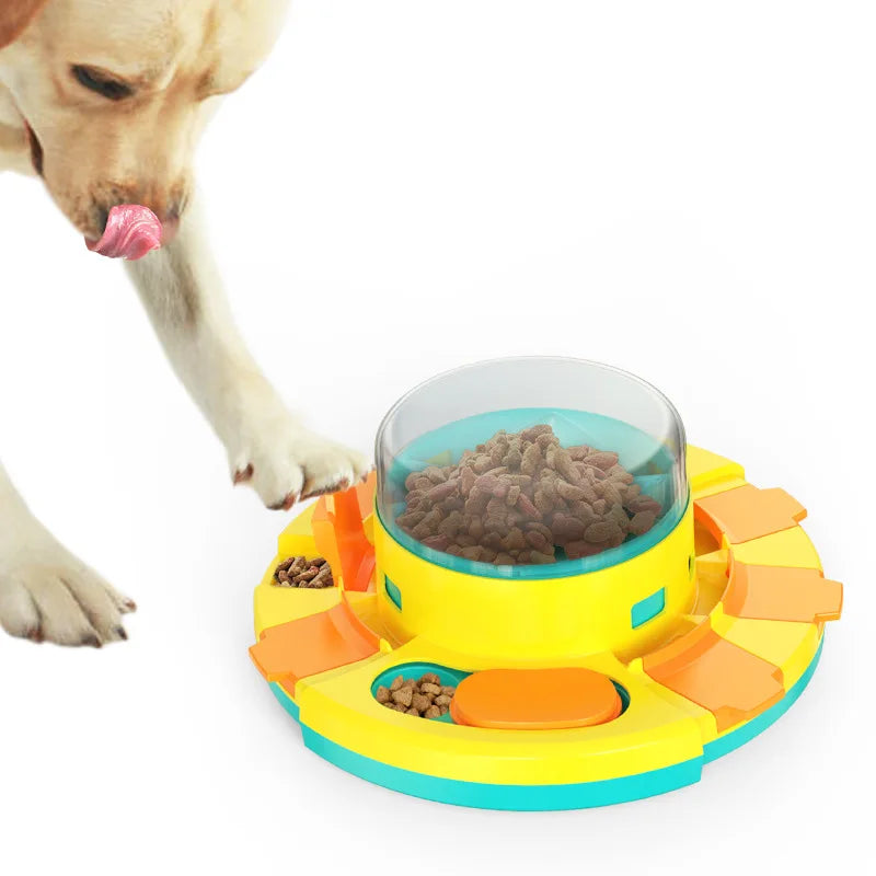 Puzzle Feeder Increase Puppy IQ Training Slow Food Feeding Plate Leakage Training Press Feeder Pet Accessories