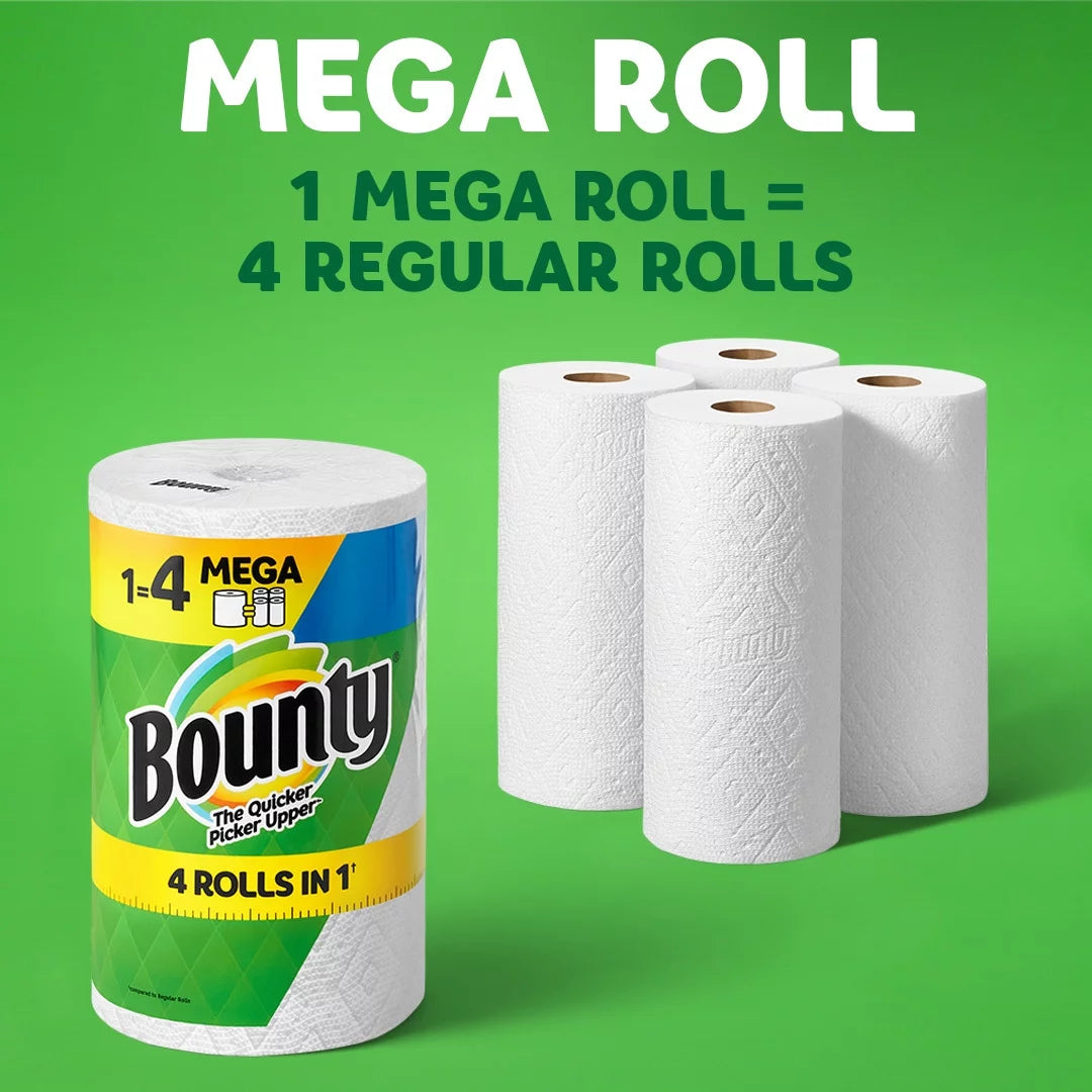 Bounty Select-A-Size Paper Towels, 6 Mega Rolls, White