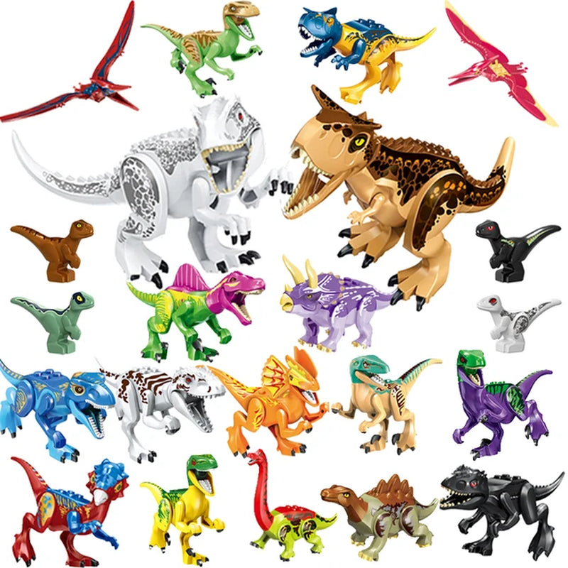 Jurassic World 2 Building Blocks Dinosaurs Figures Bricks Tyrannosaurus Indominus I-Rex Assemble Kids Toys Christmas