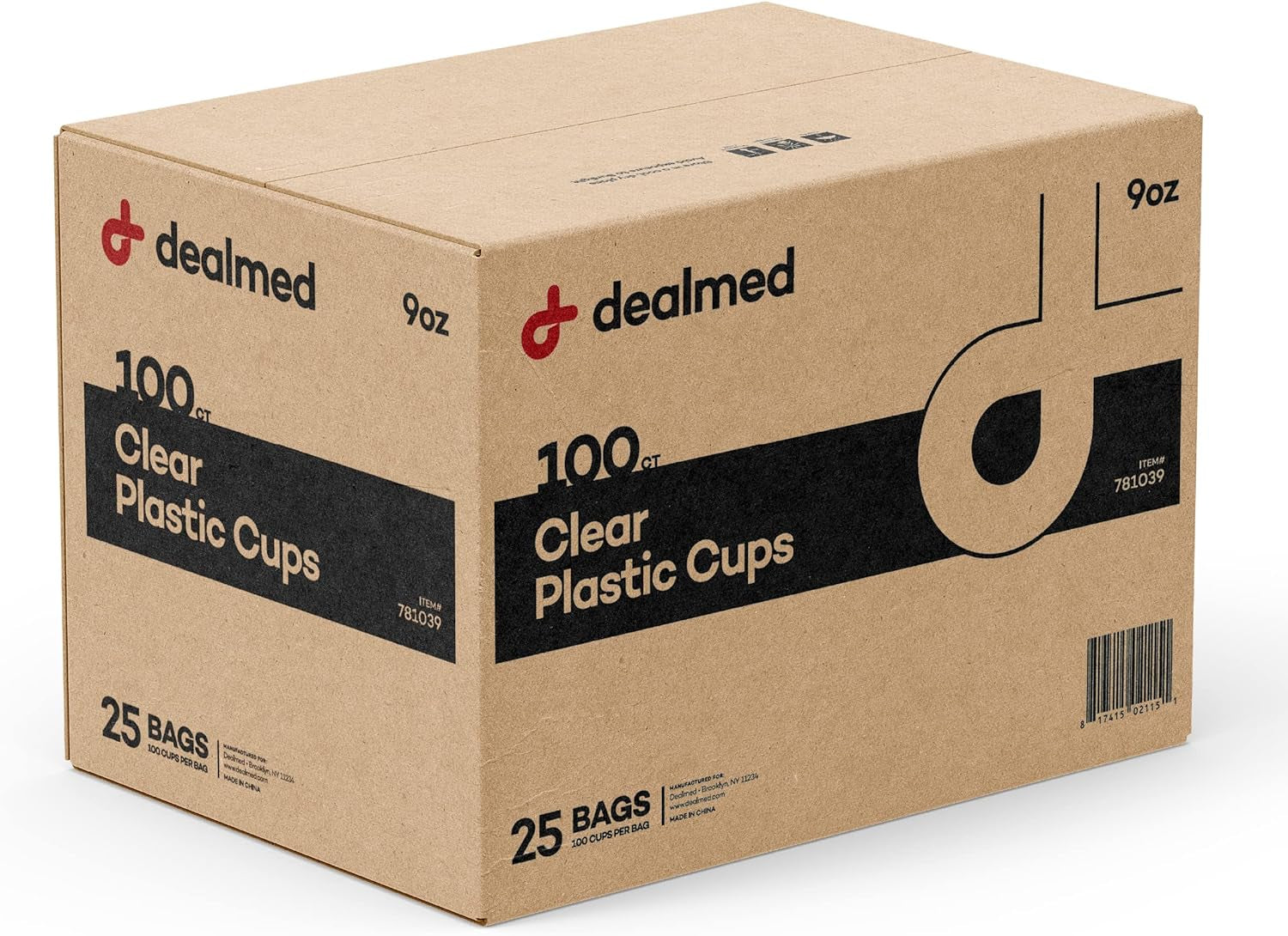 Professional Product Title: "Dealmed 3 oz. Disposable Plastic Cups - 100% Recyclable Cups for Medical Facilities, Schools, and Home Use (Pack of 100)"