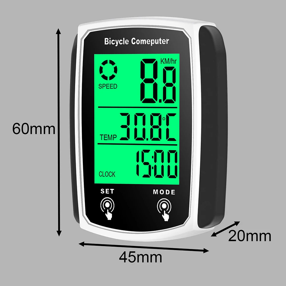 Bicycle Computer Wired Speedometer Odometer Stopwatch Speedometer Watch Bicycle Cycling Speed Counter Bicycle Accessories