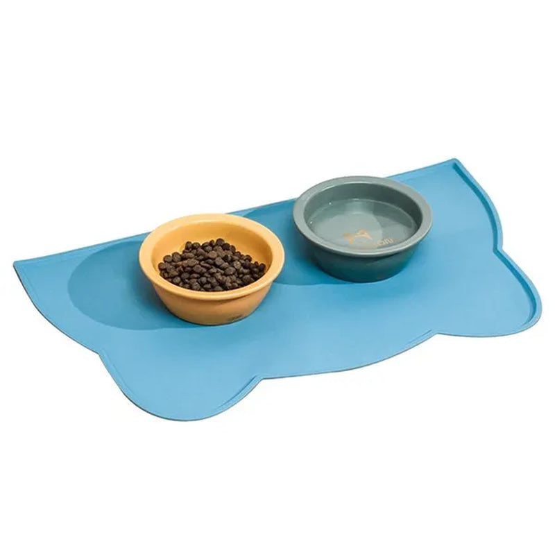 Silicone Pet Mats Food Mat Portable Waterproof Feeding Mat Drinking Bowl Pad for Cats Dogs Pet Accessories