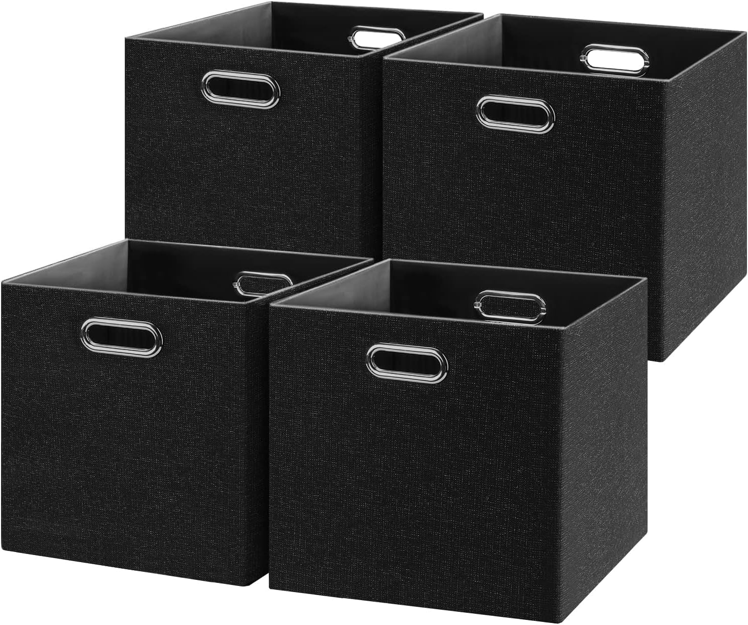 "Posprica 3X Thicker Fabric Storage Bins, 13×13 Storage Cubes - Foldable Baskets for Nurseries, Offices, Closets, Home Décor"