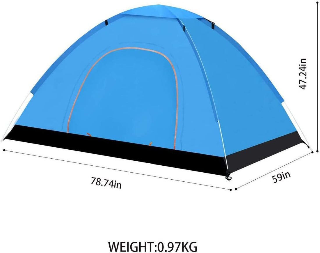 Professional title: "2-Person Waterproof Instant Pop-Up Camping Tent for Hiking, Backpacking, and Travel"