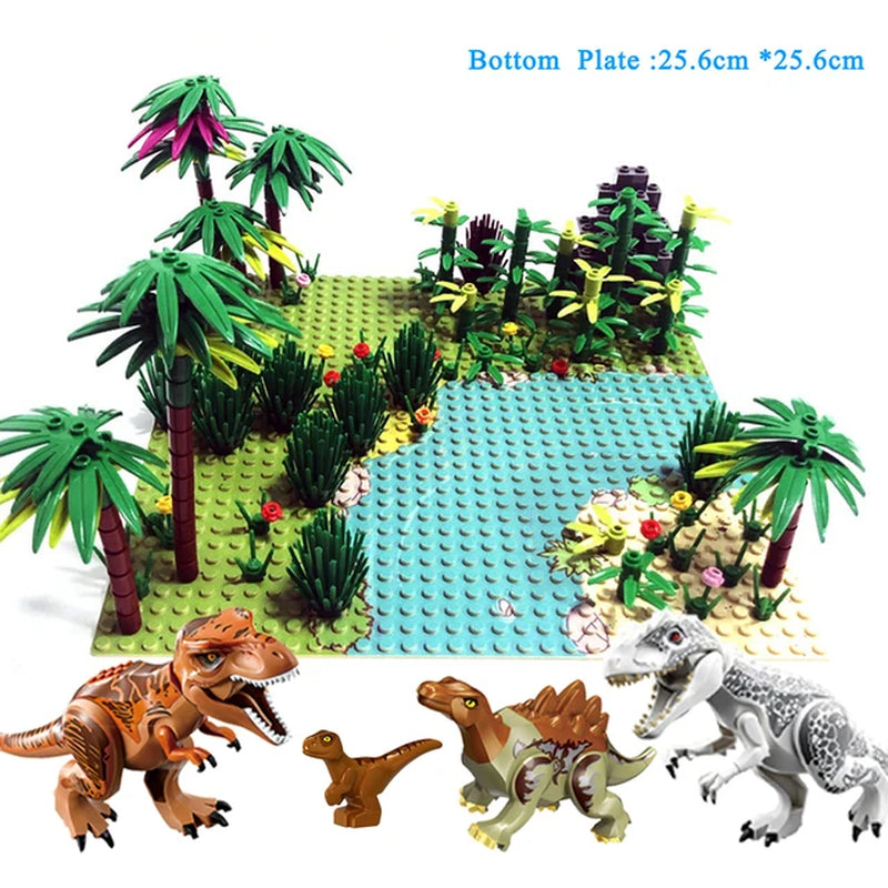 Jurassic World 2 Building Blocks Dinosaurs Figures Bricks Tyrannosaurus Indominus I-Rex Assemble Kids Toys Christmas