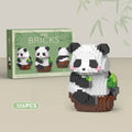 Creative DIY Assemable Animal Cute MINI Chinese Style Animal Panda Building Block Educational Boy Toys for Children Model Bricks