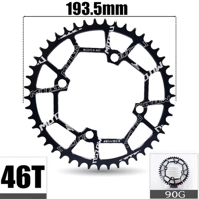 104BCD MTB Bicycle Crank Narrow and Wide Chainring Wheel 30T-52T for Shimano Series Set Star Ring Accessories LIGHTWEIGHT