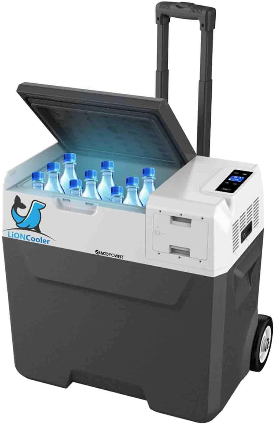 Portable 12V Car Refrigerator with App Control - 32 Quart/30L Capacity