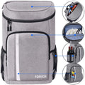 Professional title: 
```FORICH Leakproof Insulated Waterproof Backpack Cooler Bag - Lightweight Beach Cooler Backpack for Work, Lunch, Picnics, Camping, Hiking - 30 Can Capacity```