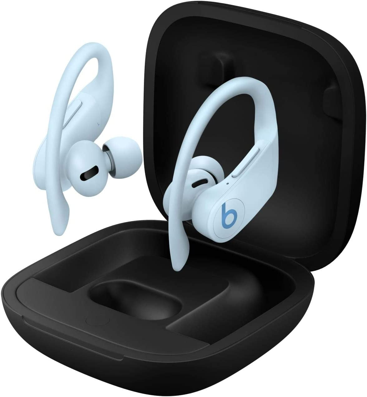 Powerbeats Pro Wireless Earbuds with Apple H1 Headphone Chip, Class 1 Bluetooth, 9 Hours Listening Time, Sweat Resistant, Built-In Microphone - Glacier Blue