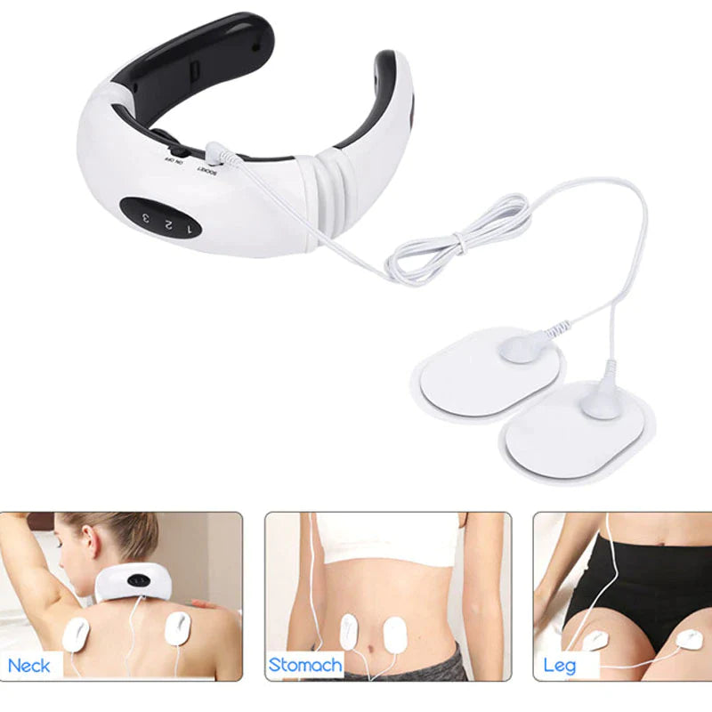 Electric Cervical Pulse Neck Massager Muscle Relax Massage Magnetic Therapy US