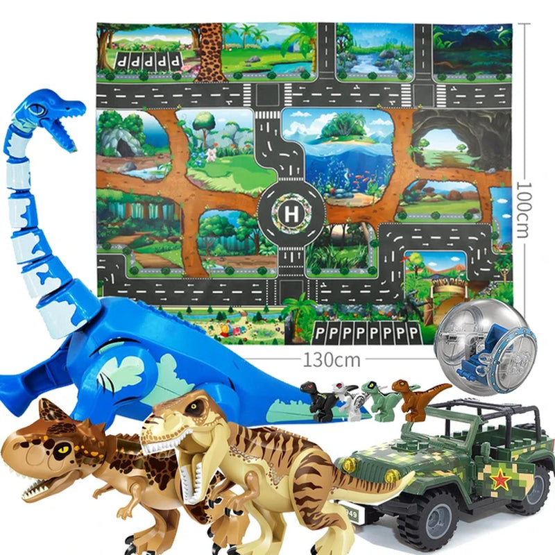 Jurassic World 2 Building Blocks Dinosaurs Figures Bricks Tyrannosaurus Indominus I-Rex Assemble Kids Toys Christmas