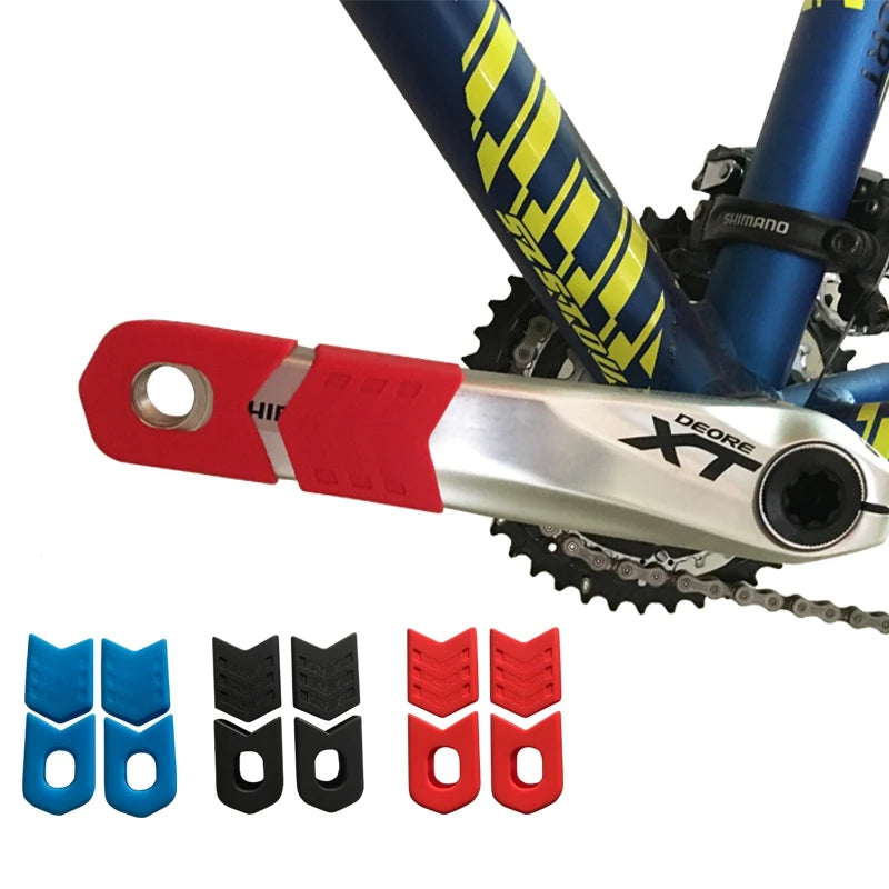 Mountain Bicycle Crank Protective Cover MTB Highway Bike Crank Set Protective Crank Arm Cover Universal 4Pcs/1Set