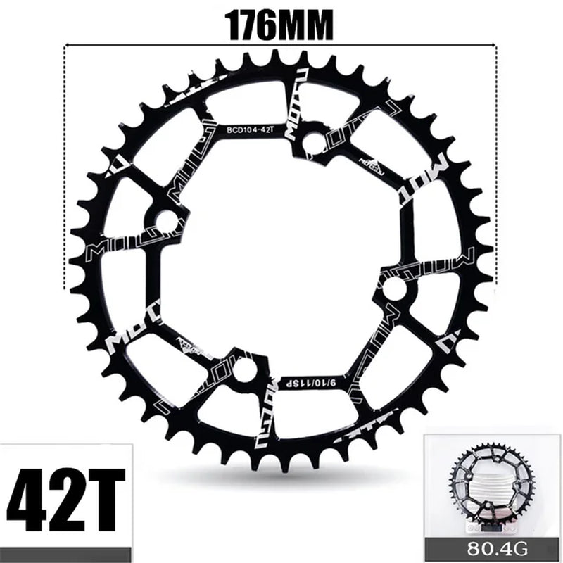 104BCD MTB Bicycle Crank Narrow and Wide Chainring Wheel 30T-52T for Shimano Series Set Star Ring Accessories LIGHTWEIGHT