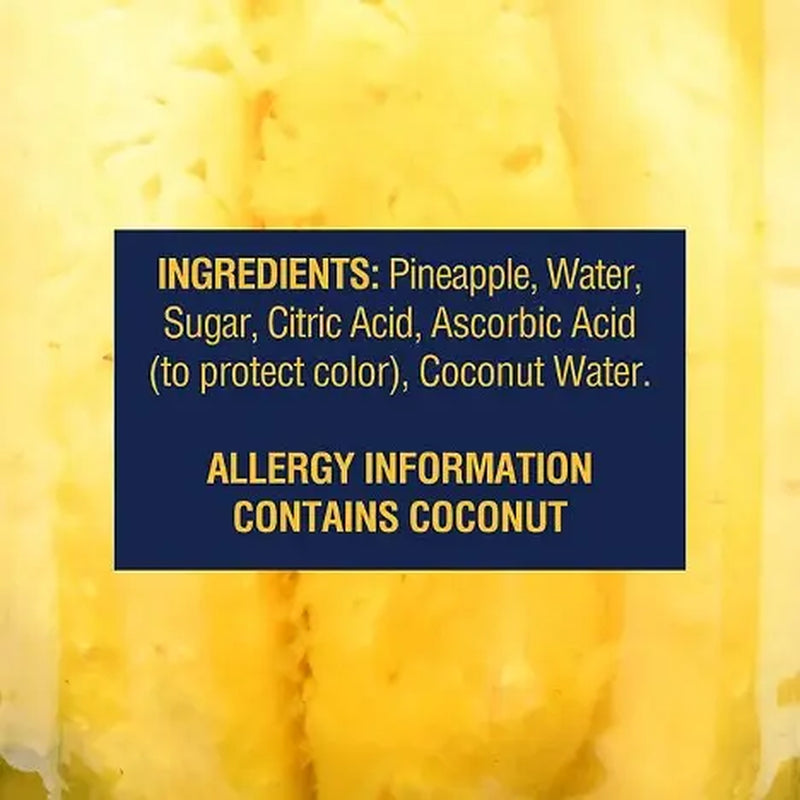 Member'S Mark Pineapple Spears in Coconut Water (42 Ounce) Healthy Snack