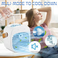 Portable Air Conditioner Rechargeable Mini Air Conditioners Personal Air Conditioning Cordless Cooler Fan for Room Camping