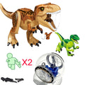 Jurassic World 2 Building Blocks Dinosaurs Figures Bricks Tyrannosaurus Indominus I-Rex Assemble Kids Toys Christmas