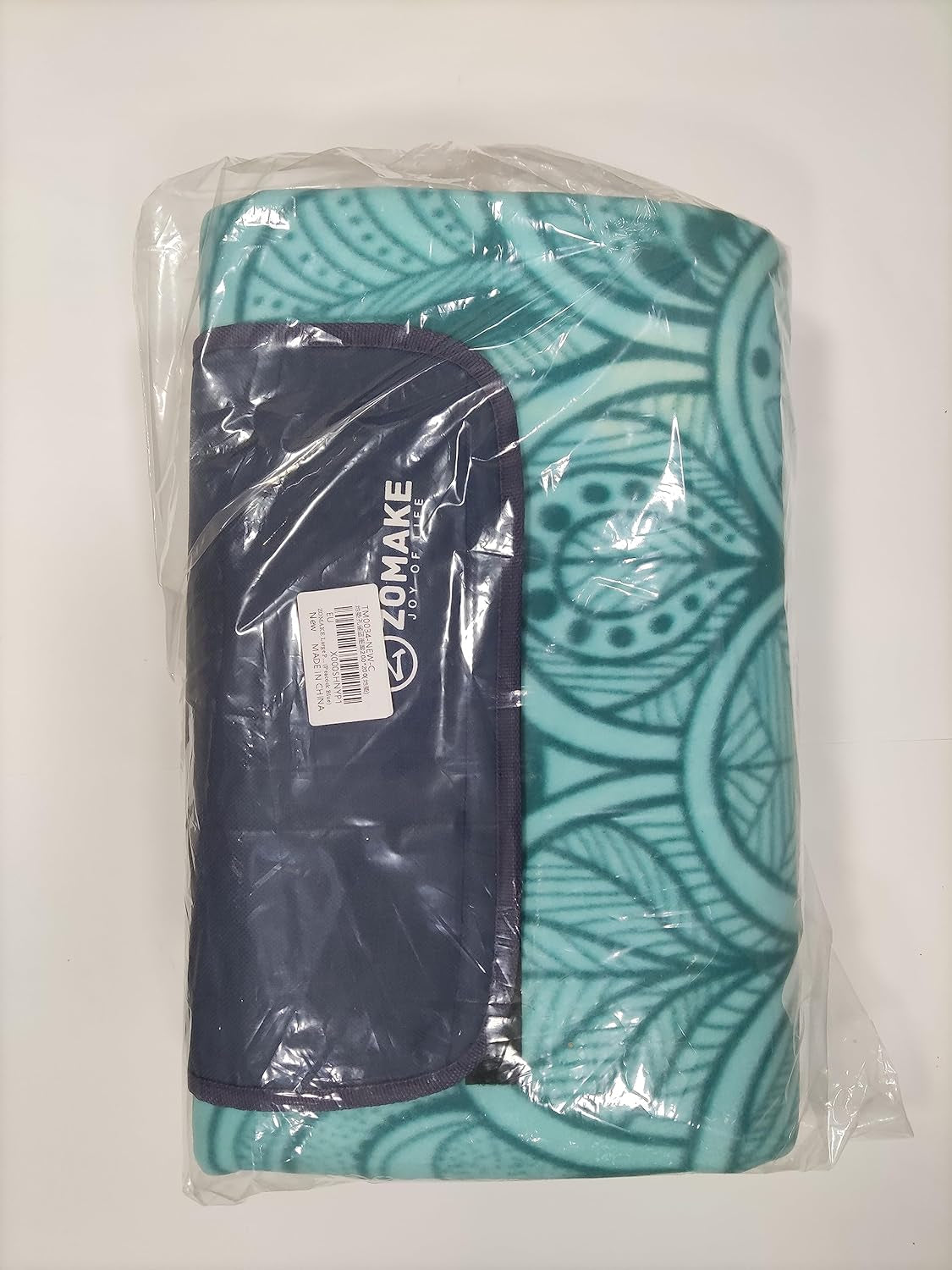 Waterproof Foldable Picinic Blanket 79"X79" - Large Size - Sandproof - Peacock Blue