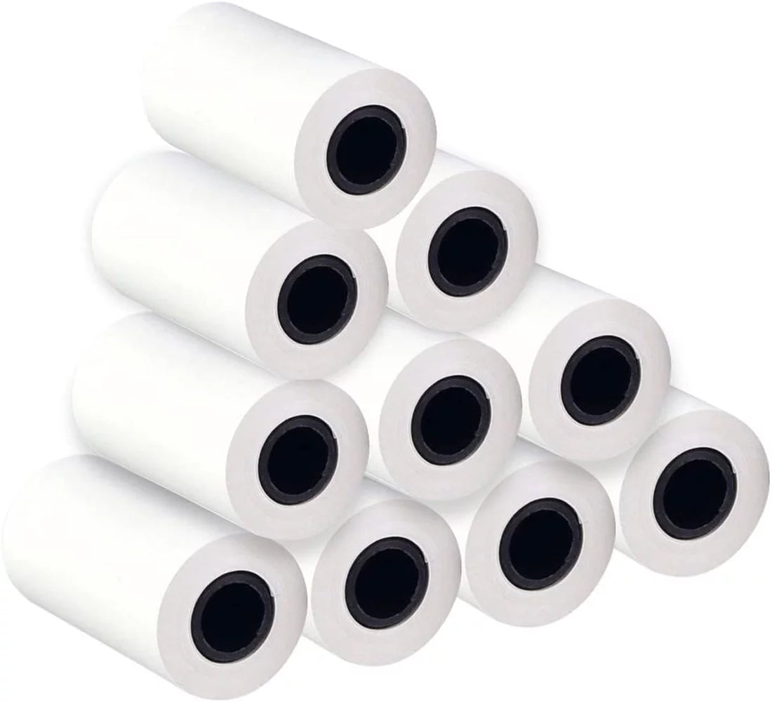 Thermal Paper Rolls 10 Rolls 2 1/4"X50' Thermal Cash Register Receipt Paper POS Receipt Paper Roll