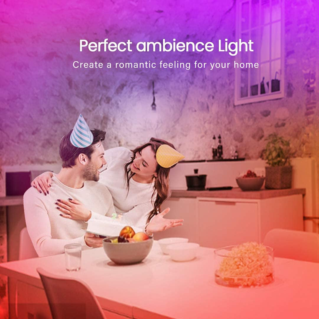 Professional title: "50 FT Bluetooth LED Strip Lights for Bedroom with Color Changing, Music Sync, Phone Controller, IR Remote"