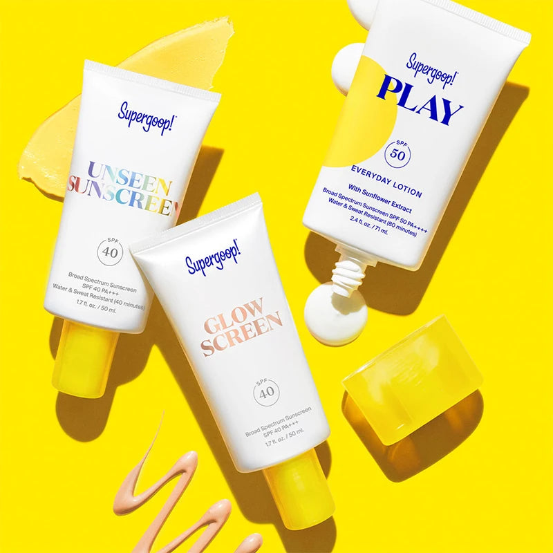 50Ml Supergoop Water Sunscreen Facial Brighten Oil Control Sunscreen Lotion SPF50+ Sunscreen Isolation Ultraviolet Rays Facecare