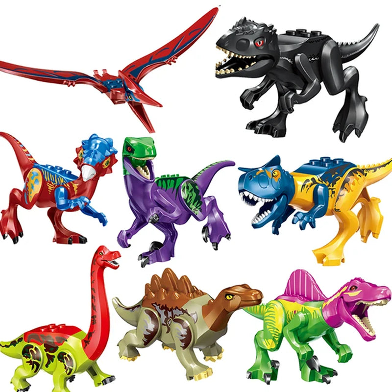 Jurassic World 2 Building Blocks Dinosaurs Figures Bricks Tyrannosaurus Indominus I-Rex Assemble Kids Toys Christmas