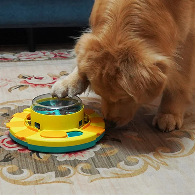 Puzzle Feeder Increase Puppy IQ Training Slow Food Feeding Plate Leakage Training Press Feeder Pet Accessories