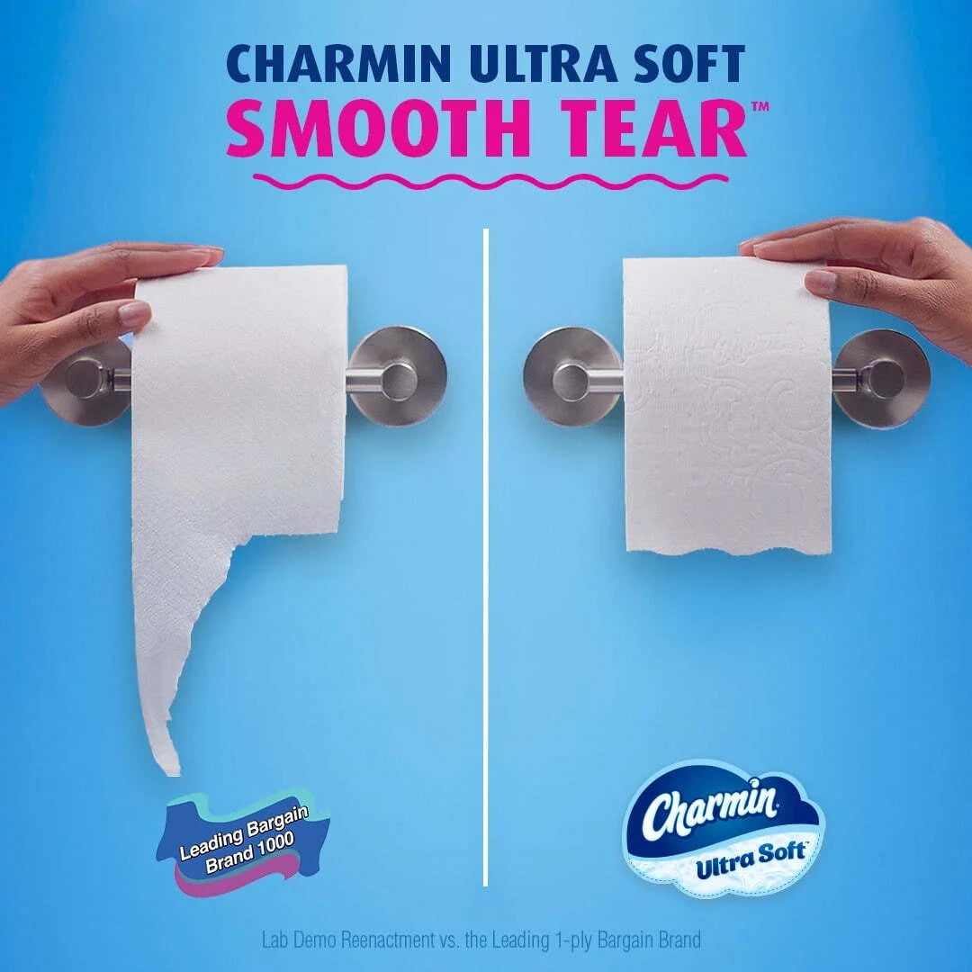 Charmin Ultra Soft Toilet Paper 18 Mega XL Rolls, 336 Sheets per Roll