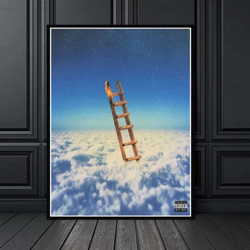 Jackboys Travis Scott Highest in Room 2019 Rap Music Album Painting Poster Print Canvas Wall Picture for Home Room Decor