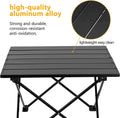 Portable Aluminum Camping Table for Outdoor Activities