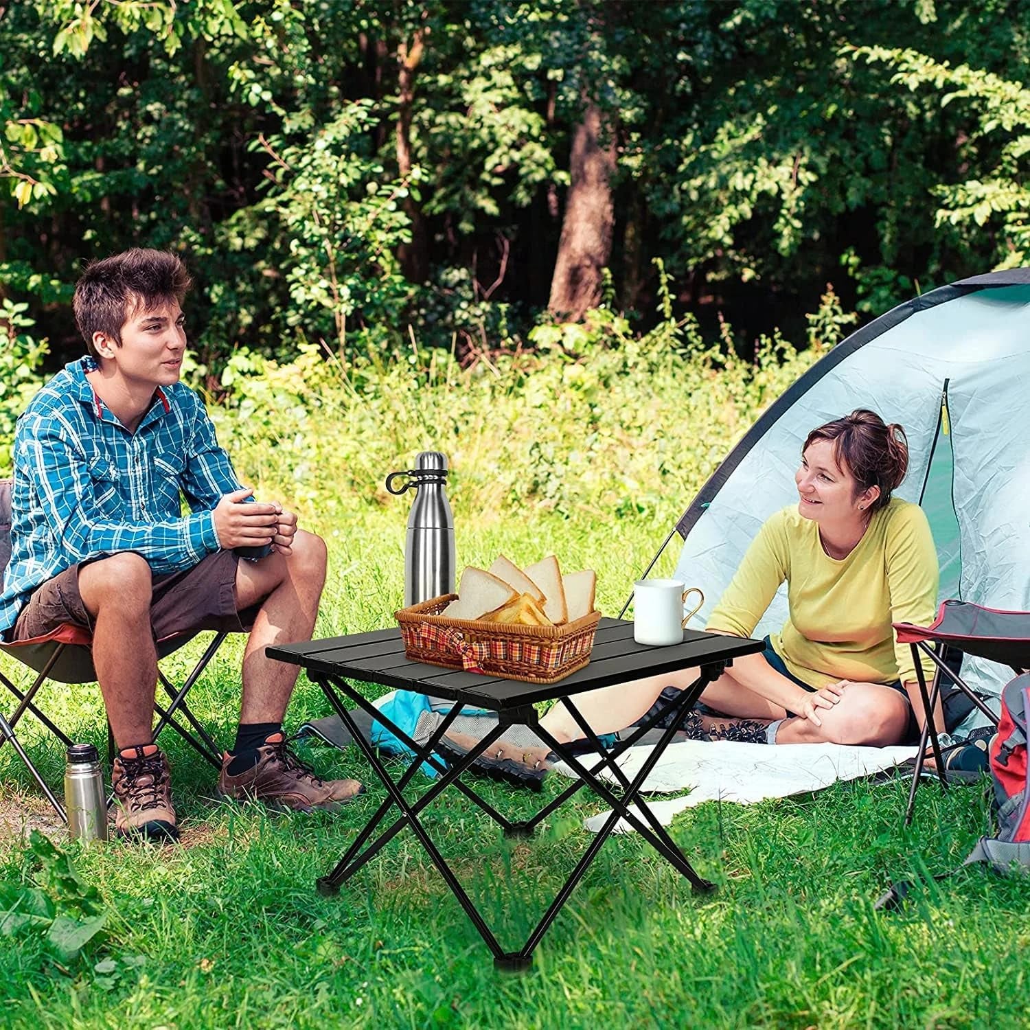 Portable Aluminum Camping Table for Outdoor Activities