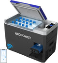 Portable 12V Car Refrigerator with App Control - 32 Quart/30L Capacity