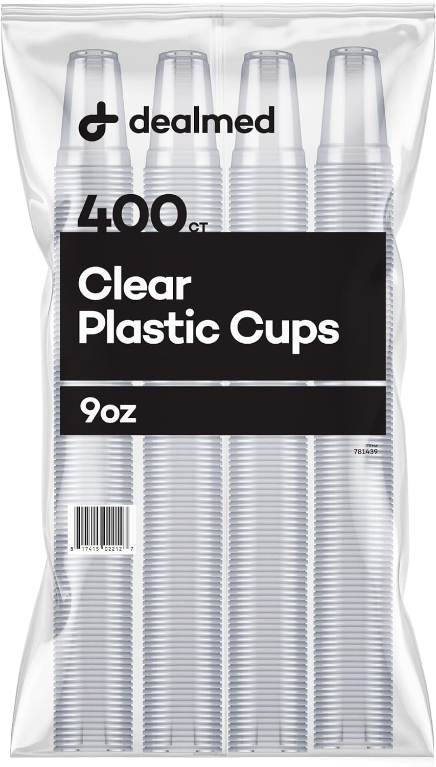 Professional Product Title: "Dealmed 3 oz. Disposable Plastic Cups - 100% Recyclable Cups for Medical Facilities, Schools, and Home Use (Pack of 100)"