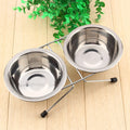 Double Stainless Steel Pet Bowl Set Pet Bowls Pet Feeding Bowl Set Pet Double Bowls