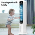 Evaporative Air Cooler Tower Fan Portable Air Conditioners Indoor 3-In-1 Humidifier 41.5