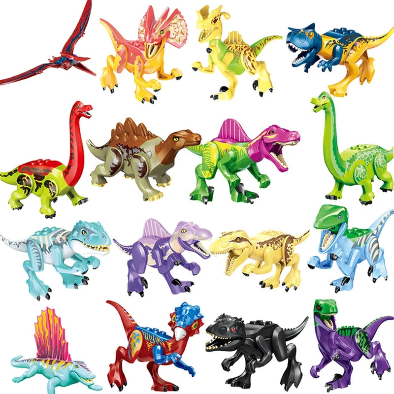 Jurassic World 2 Building Blocks Dinosaurs Figures Bricks Tyrannosaurus Indominus I-Rex Assemble Kids Toys Christmas