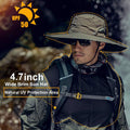 Wide Brim Sun Hats with Waterproof Breathable Material for Fishing, Hiking, and Camping - Suitable for Men, Women, and Kids