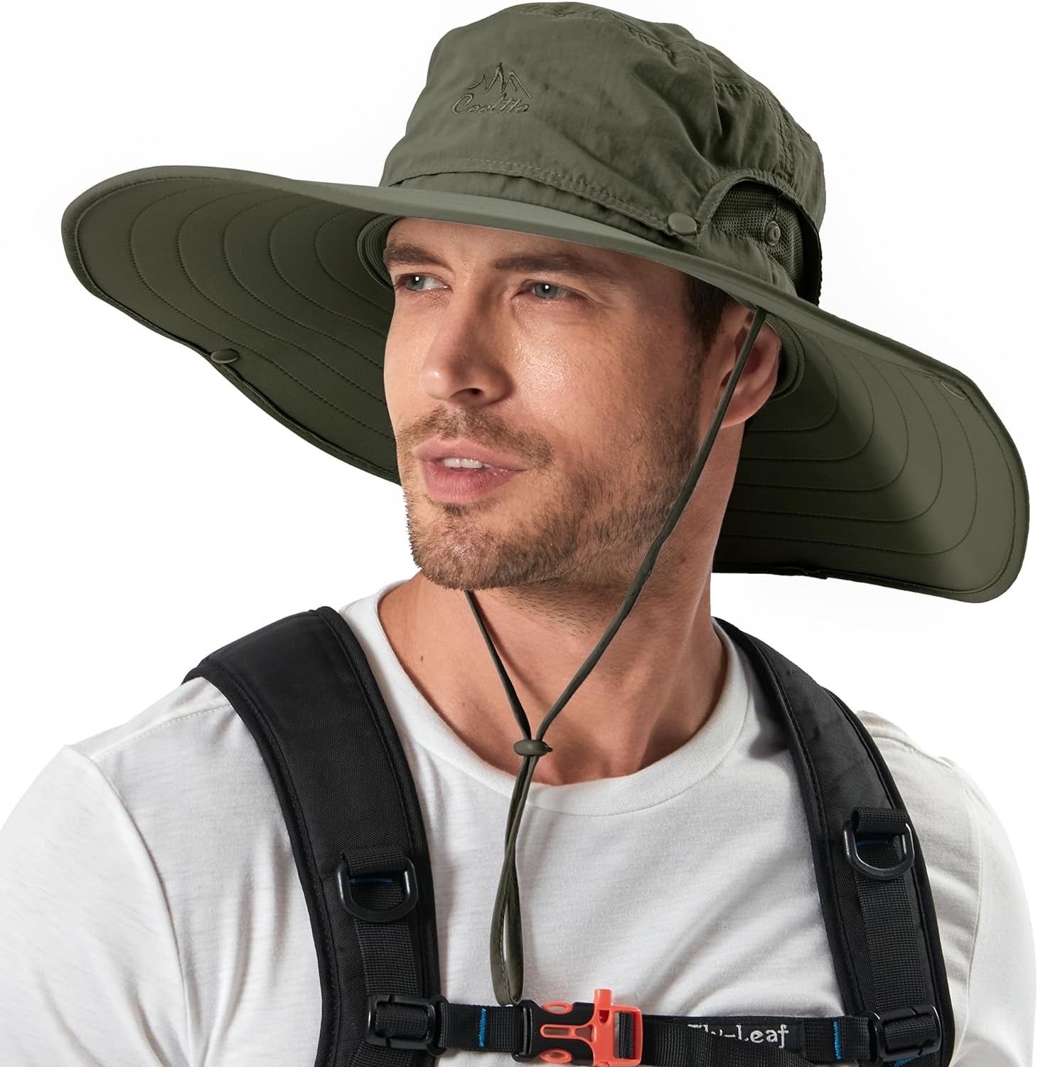 Wide Brim Sun Hats with Waterproof Breathable Material for Fishing, Hiking, and Camping - Suitable for Men, Women, and Kids