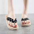 Women'S Flip-Flops Wear Seaside Holiday Non-Slip Slipper Woman Flat-Bottomed Flip-Flops Summer Flower Shoes