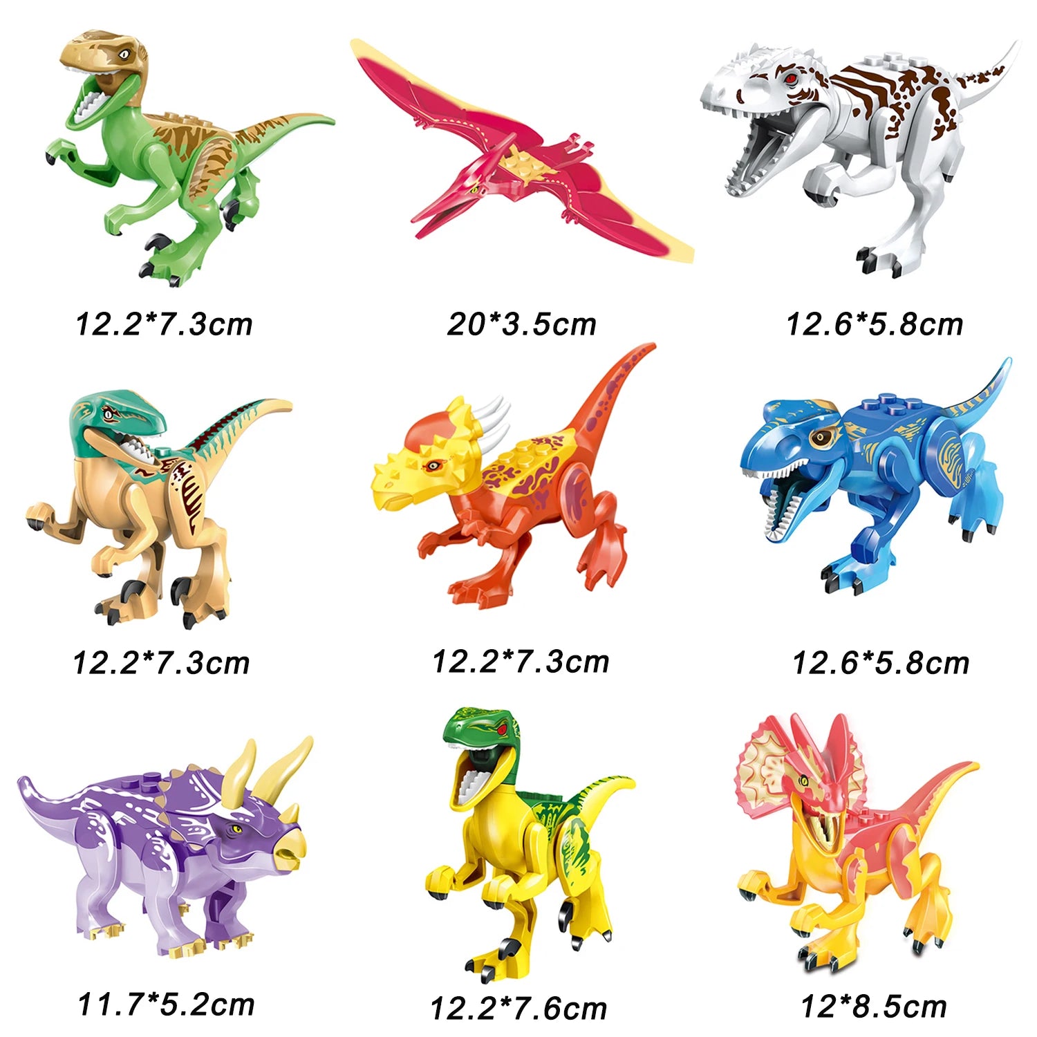 Jurassic World 2 Building Blocks Dinosaurs Figures Bricks Tyrannosaurus Indominus I-Rex Assemble Kids Toys Christmas