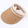 2019 New Woman'S Sun Hats Hand Made DIY Straw Bowknot Visor Caps Parent-Child Summer Cap Casual Shade Hat Empty Top Hat Beach