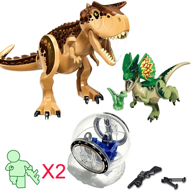 Jurassic World 2 Building Blocks Dinosaurs Figures Bricks Tyrannosaurus Indominus I-Rex Assemble Kids Toys Christmas